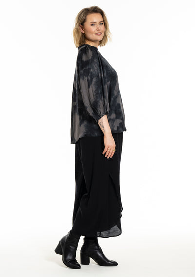 Gozzip - Kamille mynstruð blússa