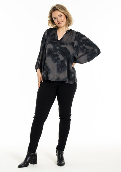 Gozzip - Kamille mynstruð blússa