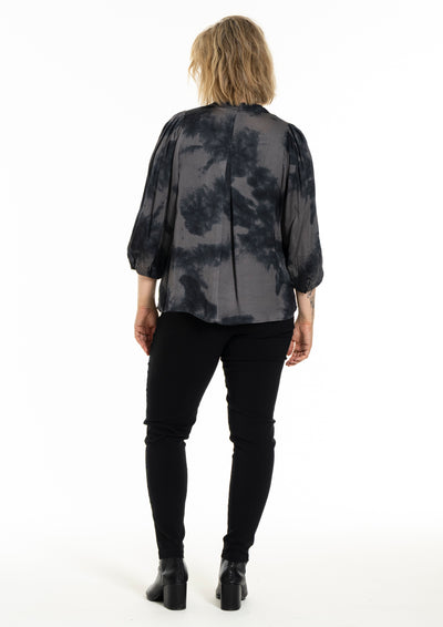 Gozzip - Kamille mynstruð blússa