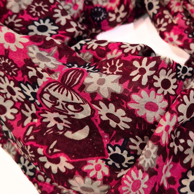 Lasessor - Moomin silkiklútur með blómamynstri