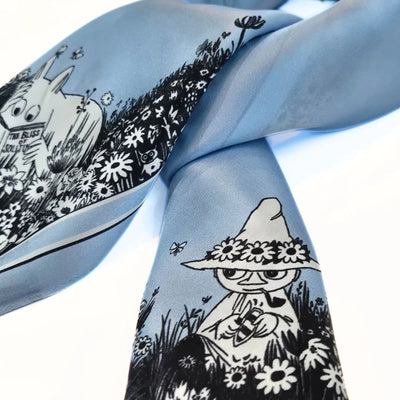 Lasessor - Moomin silkiklútur með múmínfígúrum