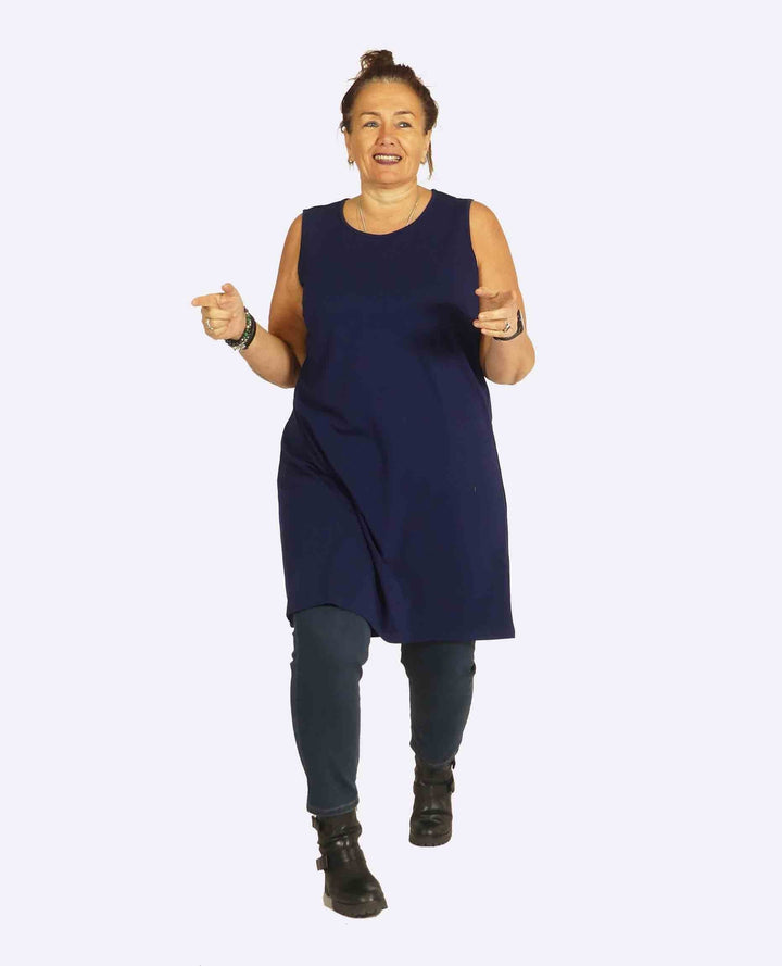 Studio - Estelle látlaus hlýrakjóll