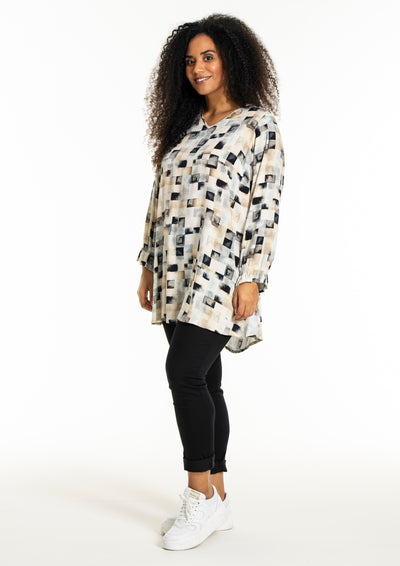 Studio - Tanja mynstruð tunika