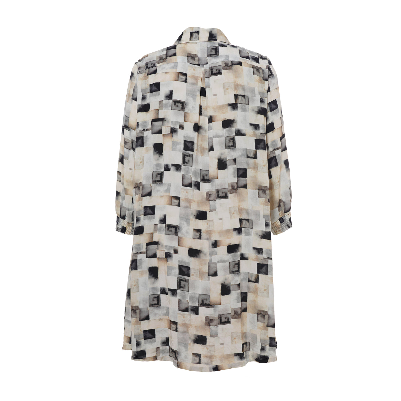 Studio - Emilie síð skyrta með mynstri