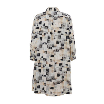 Studio - Emilie síð skyrta með mynstri