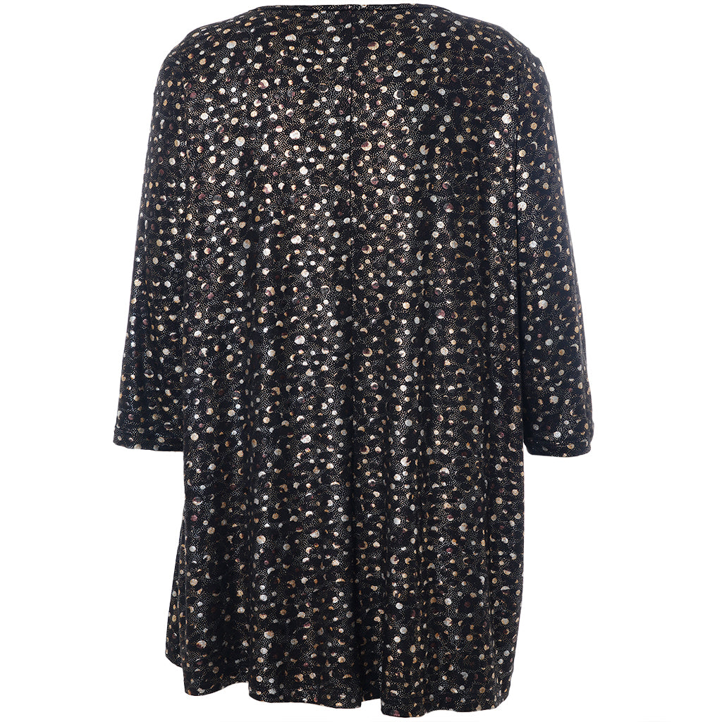 Studio - Ditte sparileg tunika með mynstri