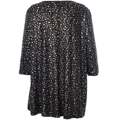 Studio - Ditte sparileg tunika með mynstri