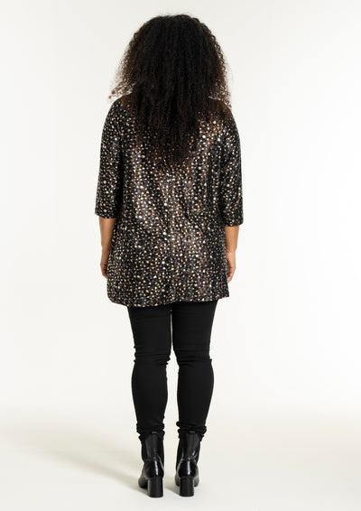 Studio - Ditte sparileg tunika með mynstri