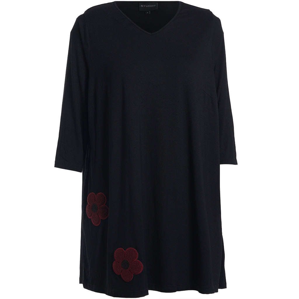 Studio - Ditte tunika með blómum