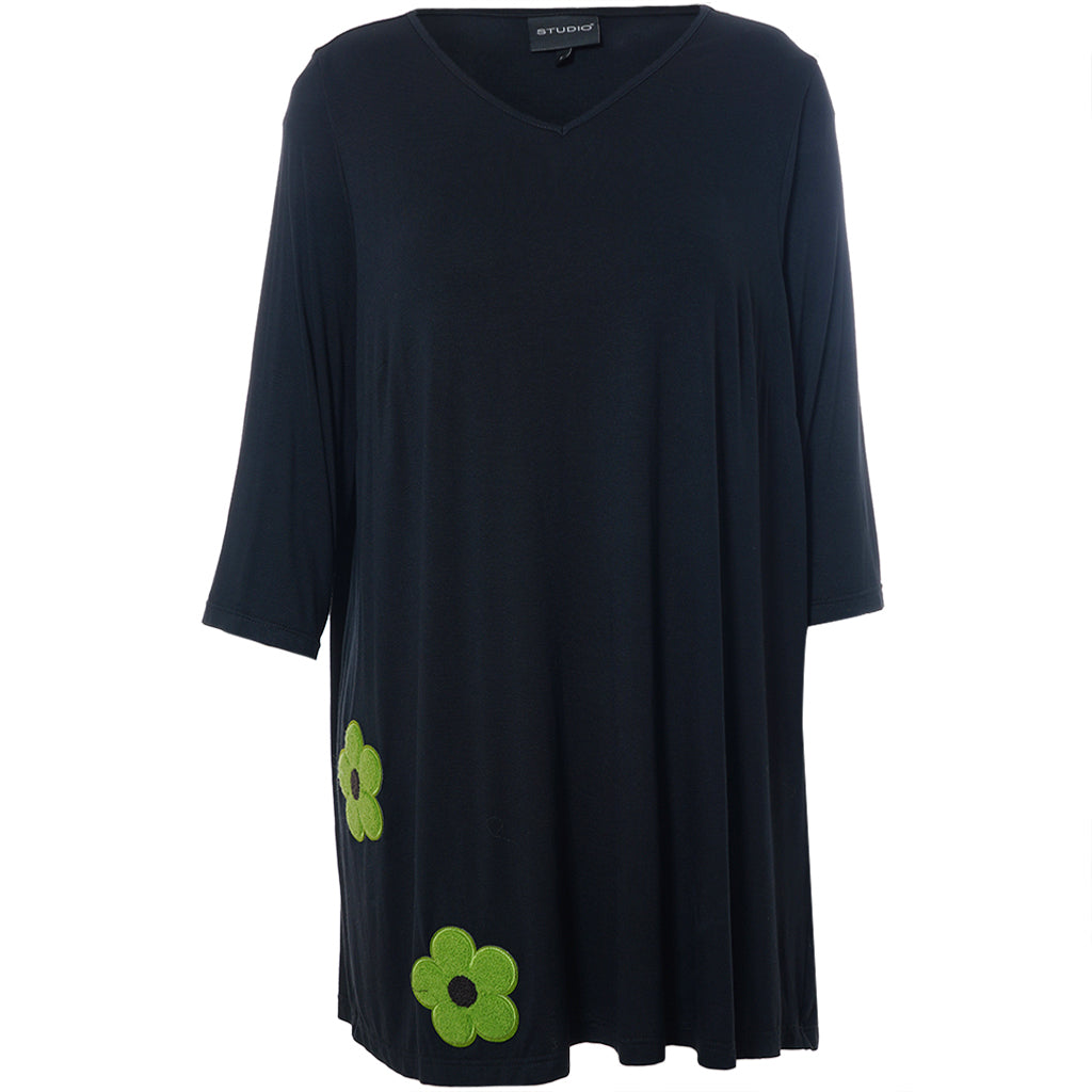 Studio - Ditte tunika með blómum