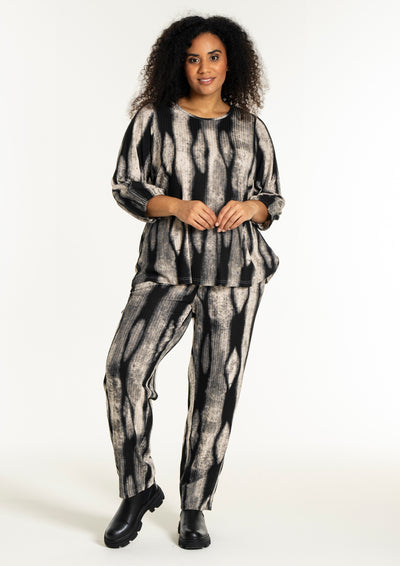 Studio - Vitta mynstruð blússa