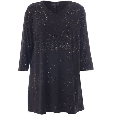 Studio - Ditte tunika með gylltu og silfruðu mynstri