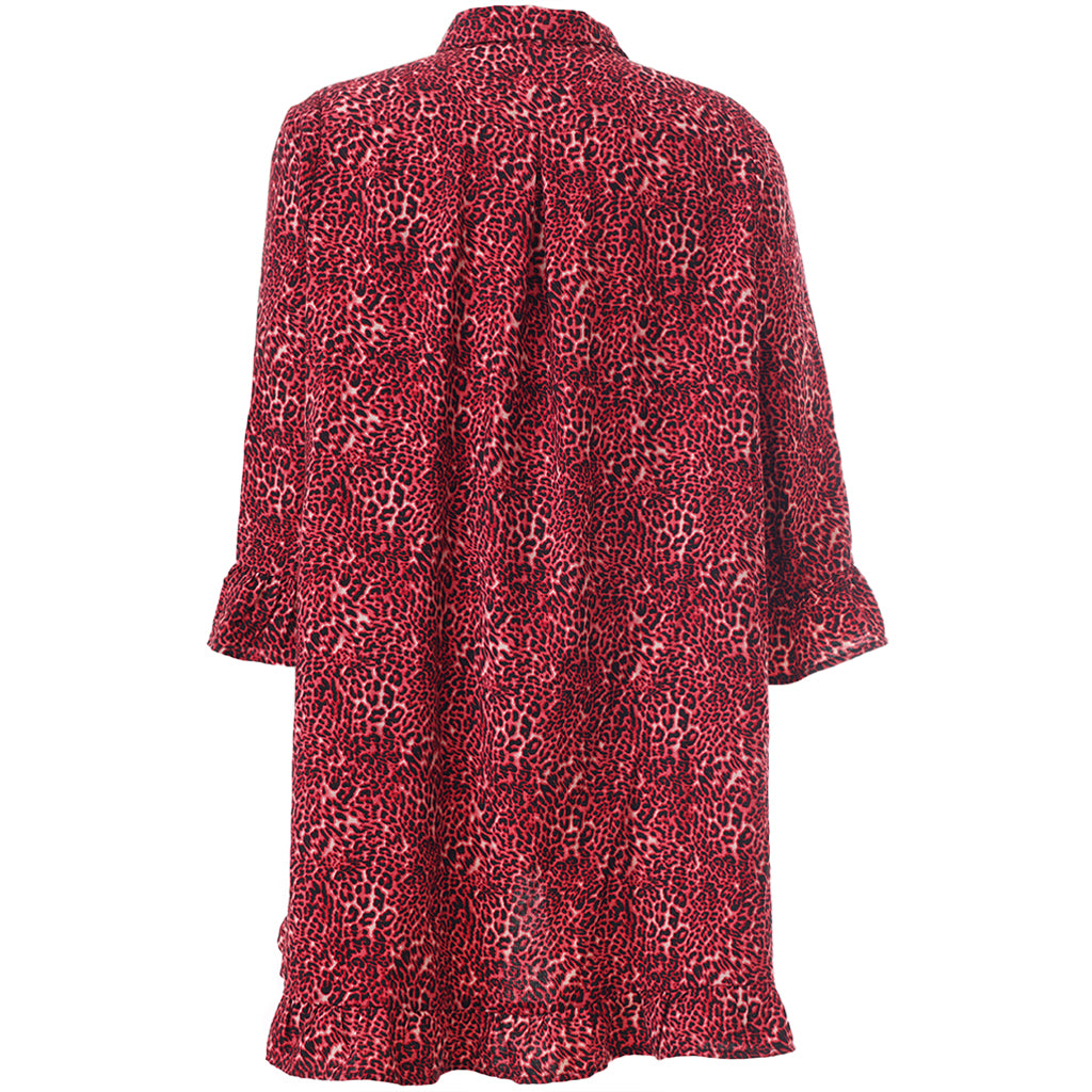 Studio - Silja skyrtu tunika með hlébarðamynstri