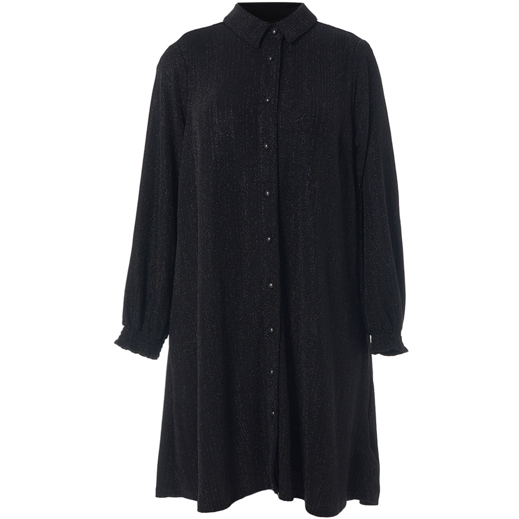 Studio - Emilie sparileg síð skyrta með glimmer áferð