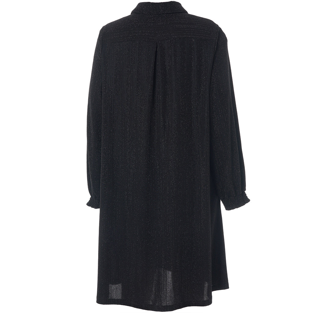 Studio - Emilie sparileg síð skyrta með glimmer áferð