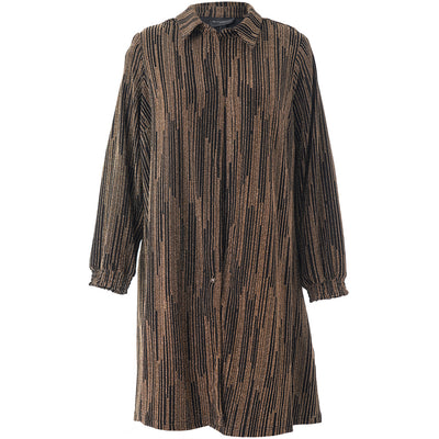 Studio - Emilie sparileg síð skyrta með glimmer áferð