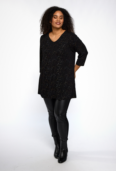 Studio - Ditte tunika með gylltu og silfruðu mynstri