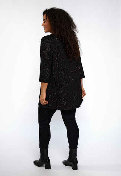 Studio - Ditte tunika með gylltu og silfruðu mynstri