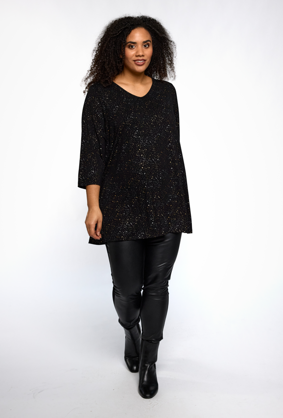 Studio - Ditte tunika með gylltu og silfruðu mynstri