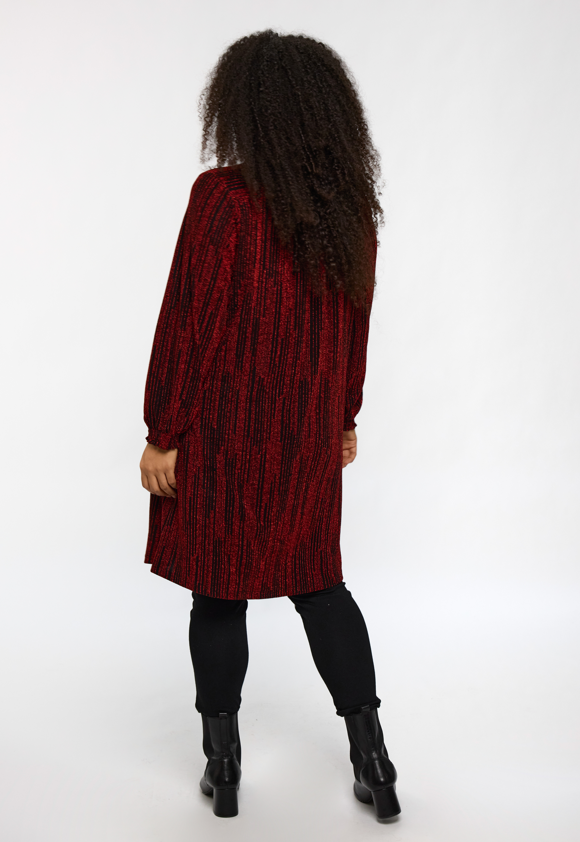 Studio - Emilie sparileg síð skyrta með glimmer áferð