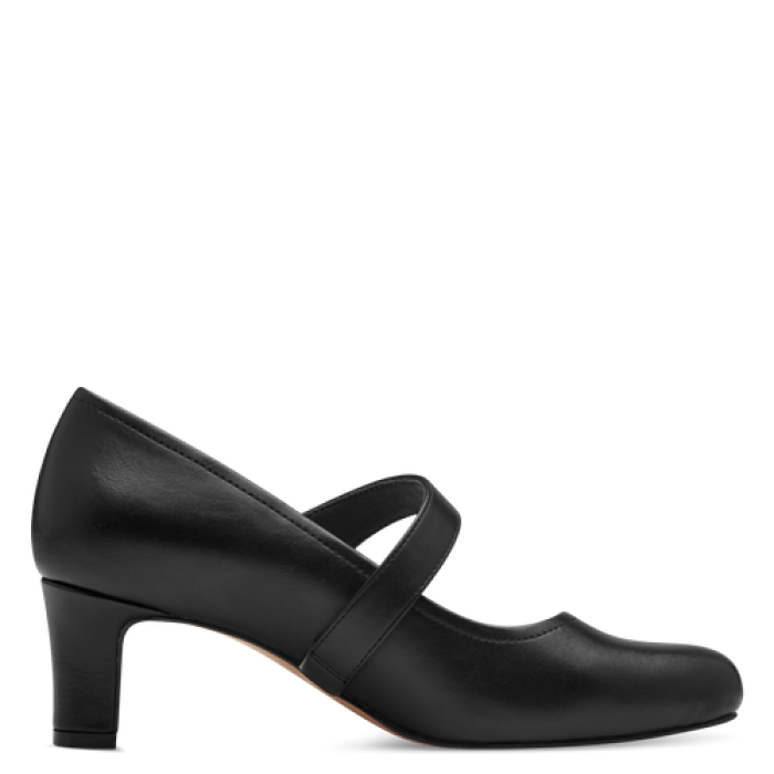 Jana - Hælaskór með bandi yfir rist og skrauti