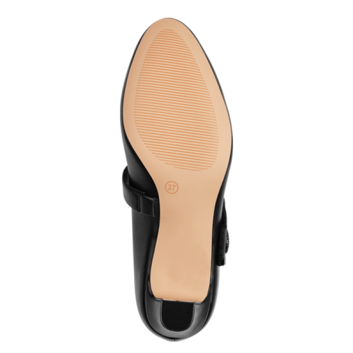 Jana - Hælaskór með bandi yfir rist og skrauti