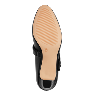 Jana - Hælaskór með bandi yfir rist og skrauti