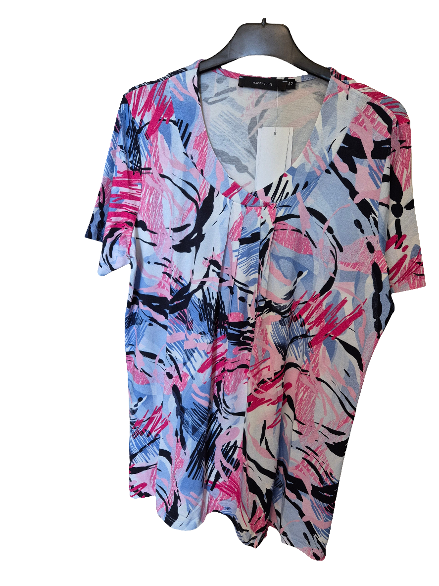 Navigazione - Kate mynstruð stuttermatunika