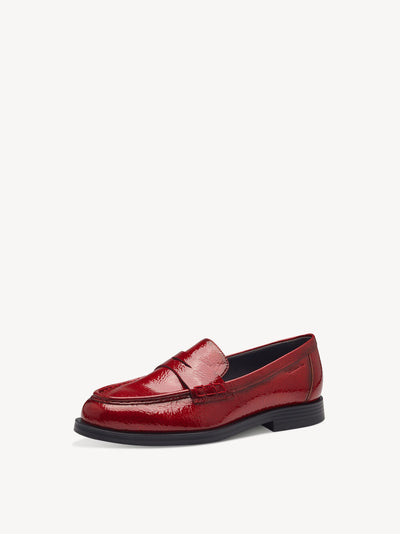 Tamaris - Lakk mokkasínur með hæl