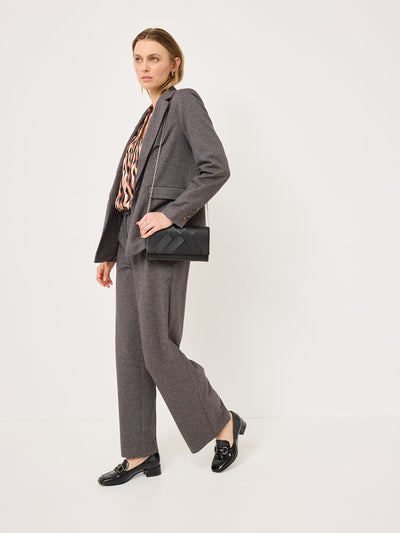 Tamaris - Leður mokkasínur með hæl og metal skrauti