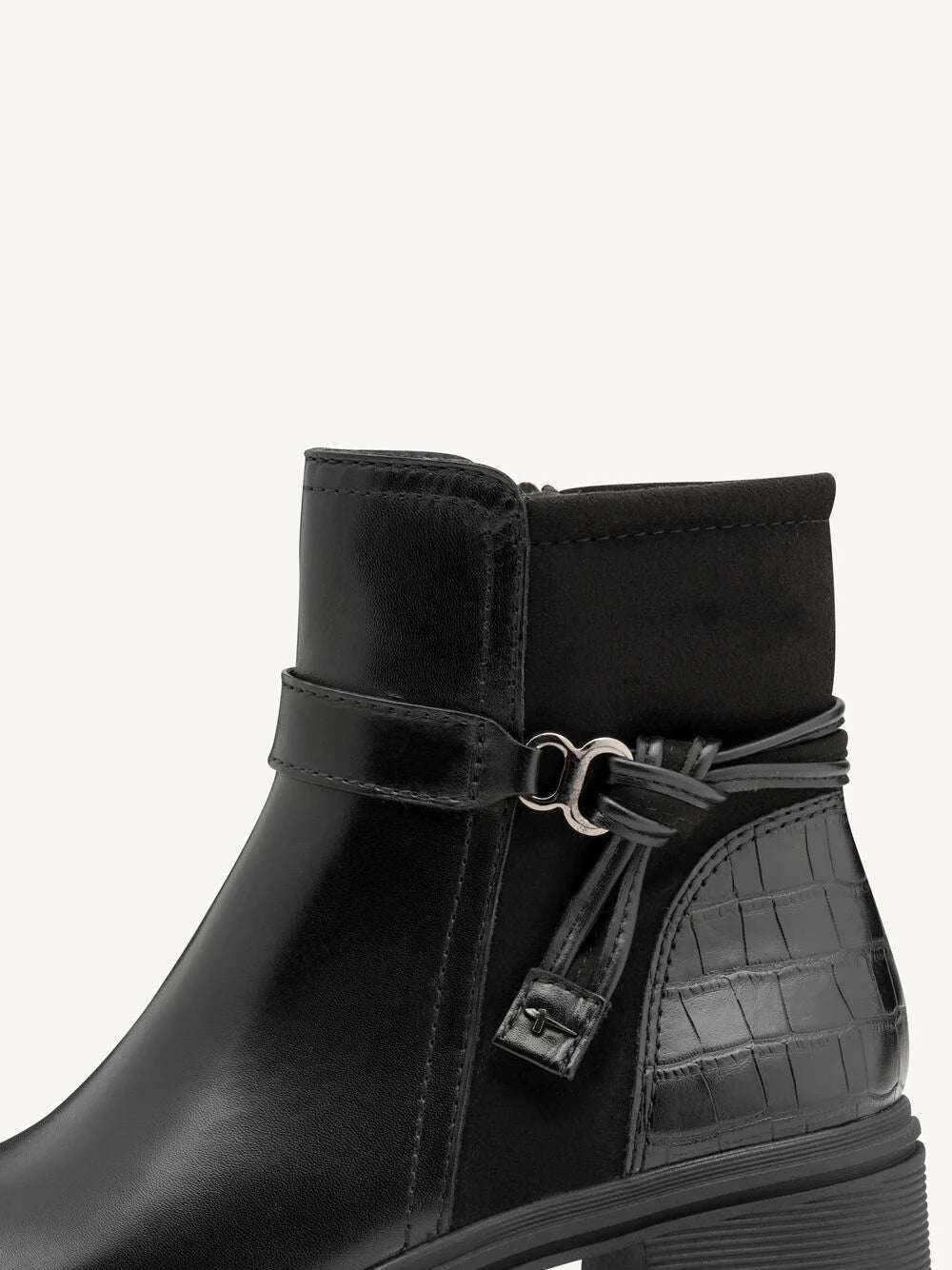 Tamaris - leður ökklaskór með hæl