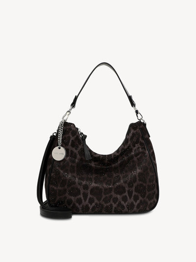 Tamaris - Gresa taska með hlébarðamynstri og skrautsteinum