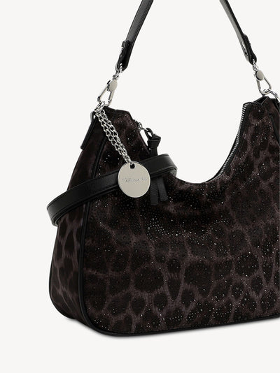 Tamaris - Gresa taska með hlébarðamynstri og skrautsteinum