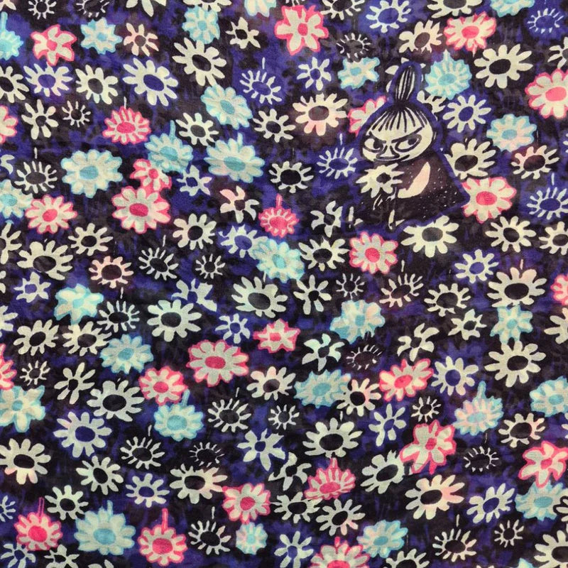 Lasessor - Moomin silkiklútur með blómamynstri