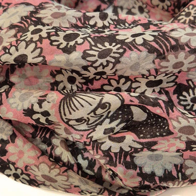 Lasessor - Moomin silkiklútur með blómamynstri