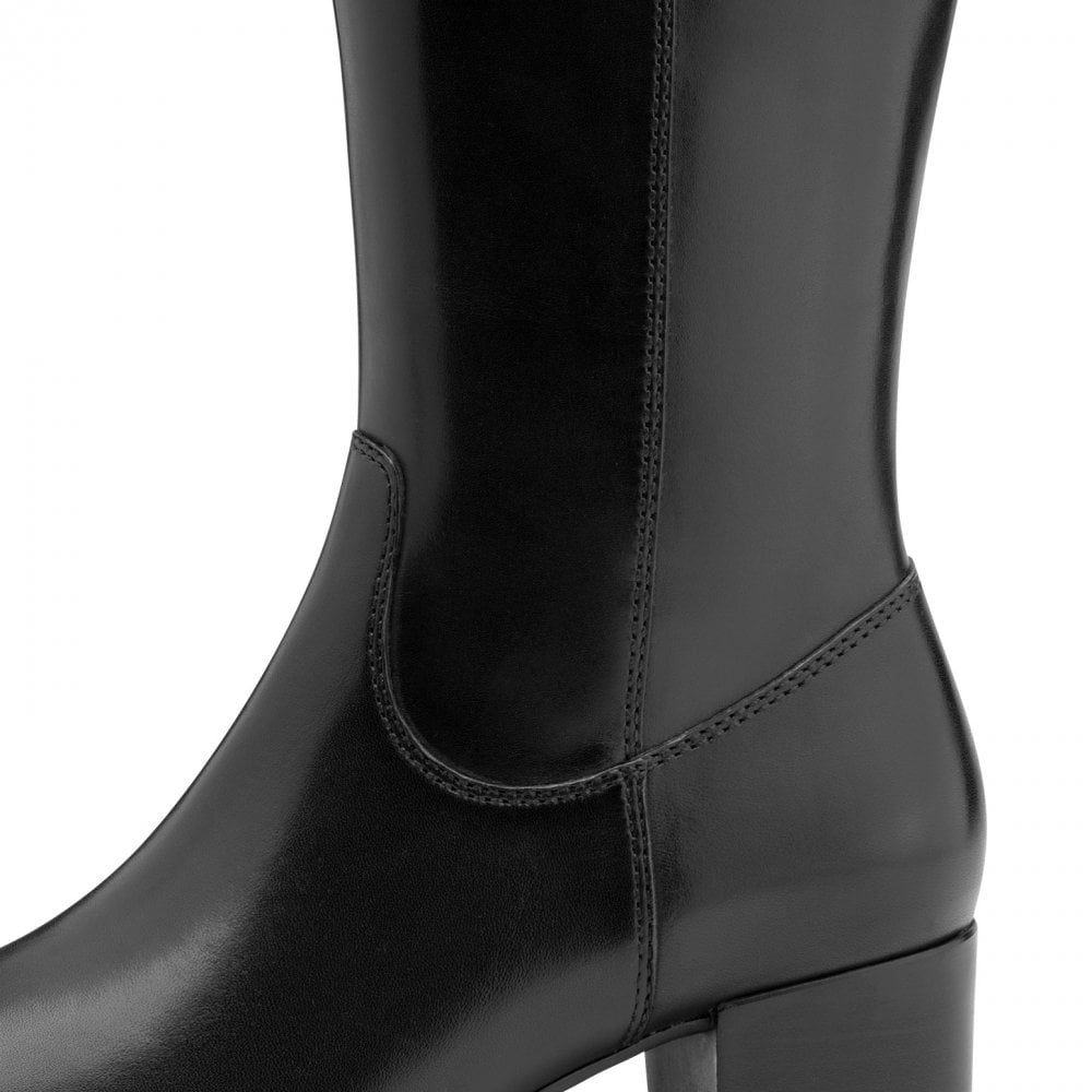 Tamaris - Leður stígvél með hæl