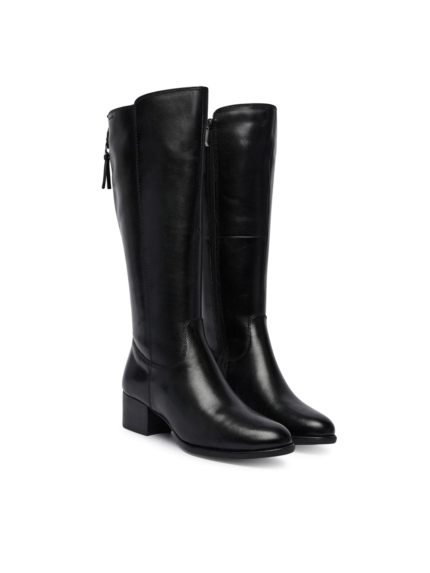 Tamaris - Leður stígvél með hæl