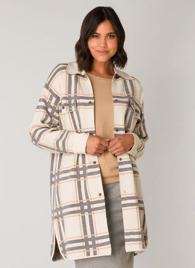 Yest - Olsen köflóttur skyrtujakki