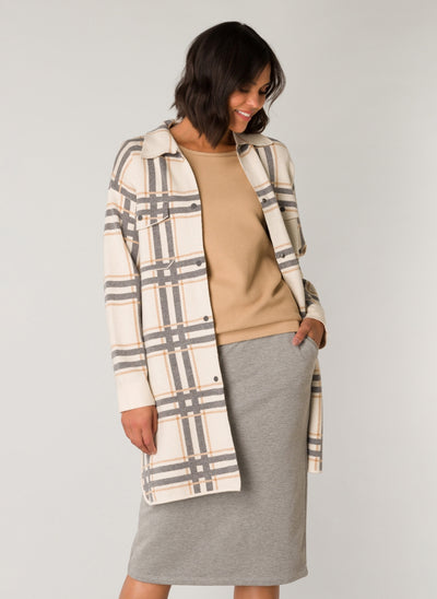 Yest - Olsen köflóttur skyrtujakki