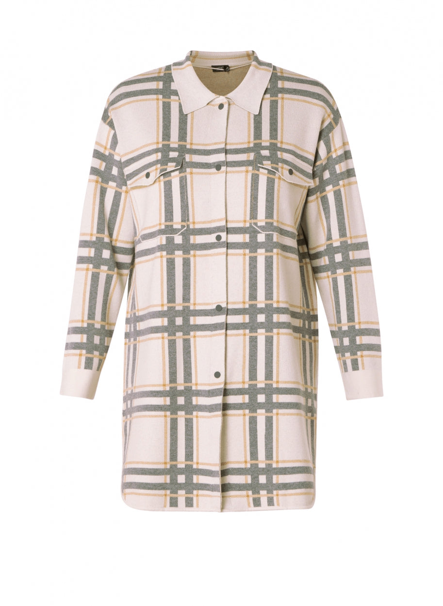 Yest - Olsen köflóttur skyrtujakki